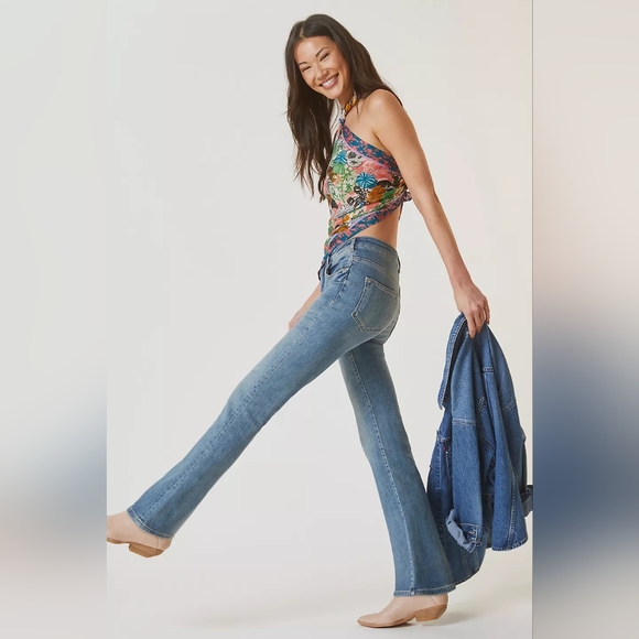 Anthropologie Pilcro High Waist Flared Button Fly Jeans - Picture 8 of 8